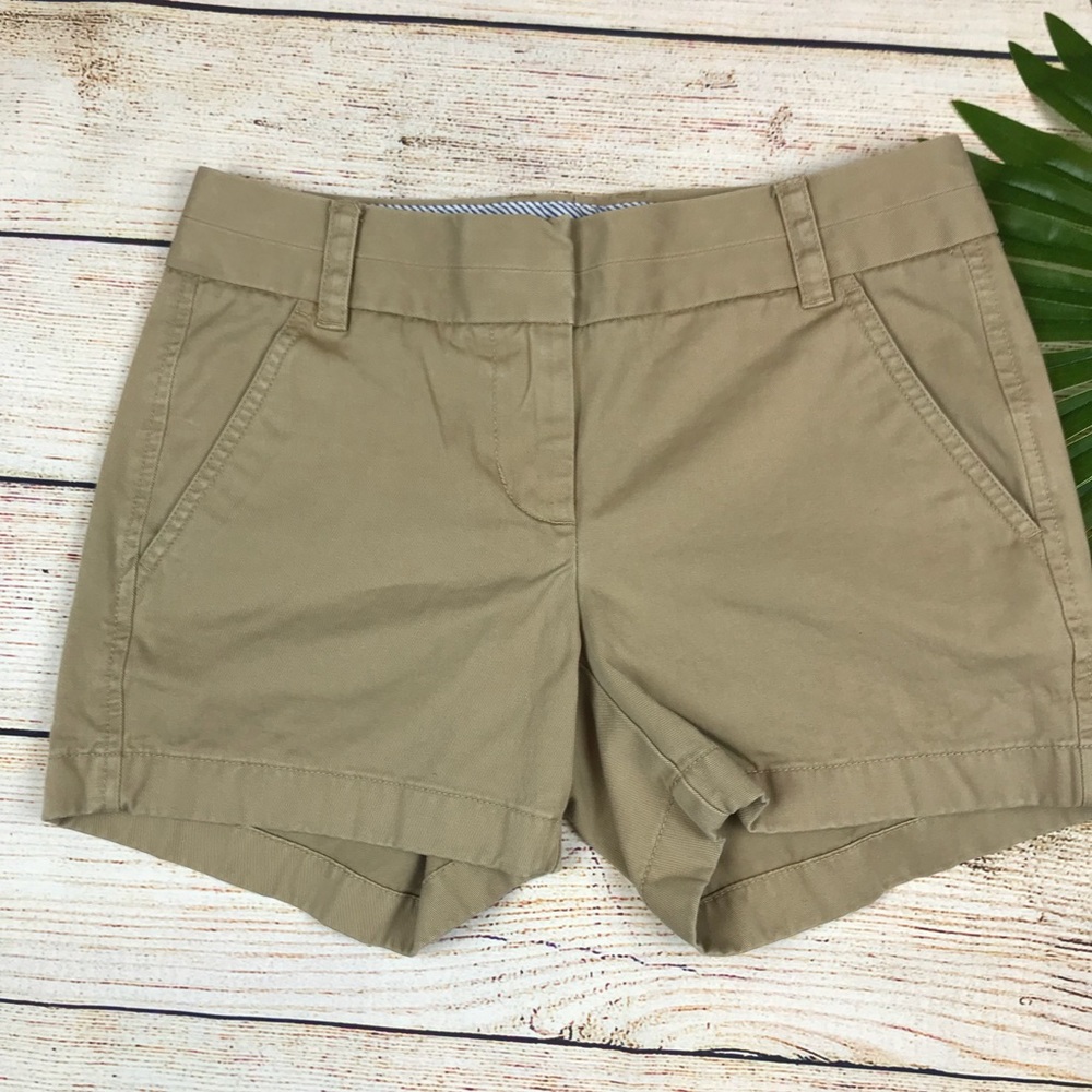 J Crew Chino Shorts Khaki size 00